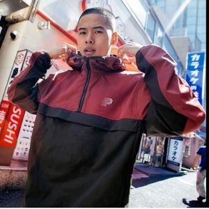 Primitive Wilshire Anorak Jacket in Burgundy Red Brown size Small S NWT Zumiez